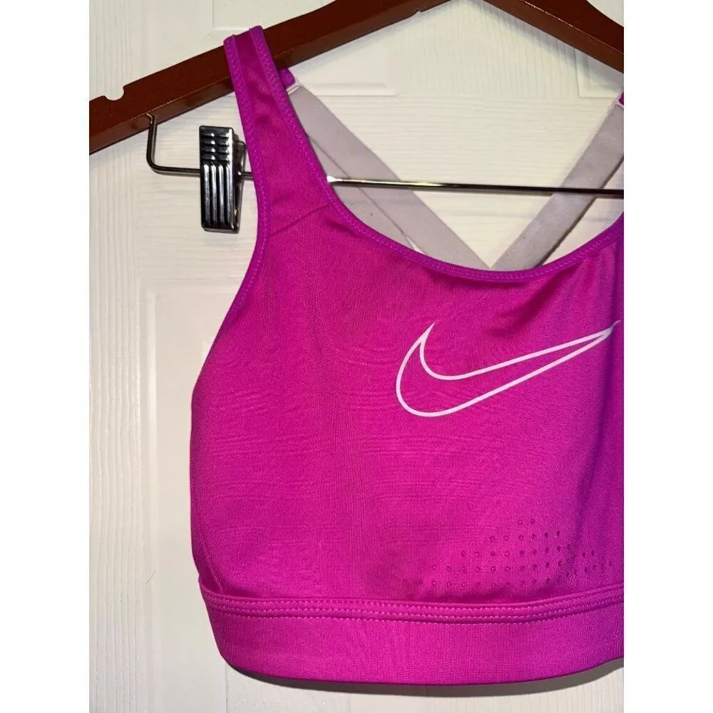 Nike‎ Dri Fit Dry High Impact High Support Strappy Sports Bra Size Medium